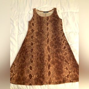Vintage CDC Cocktail dress, snakeskin design .